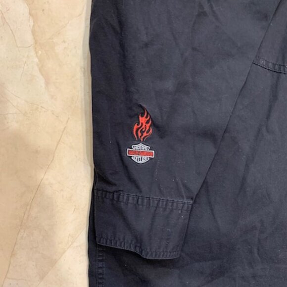 HARLEY -DAVIDSON MENS BUTTON SHIRT (2XL) - Picture 4 of 6